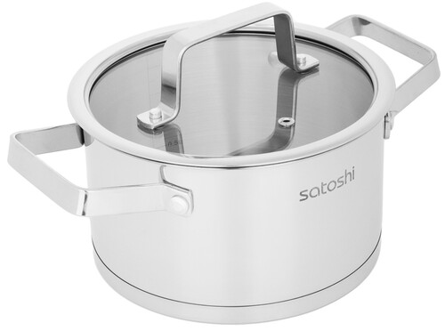 Купить Кастрюля SATOSHI Шато 822-266 2.5 л 18 см серебристый  9195517. Характеристики, отзывы и цены в Донецке