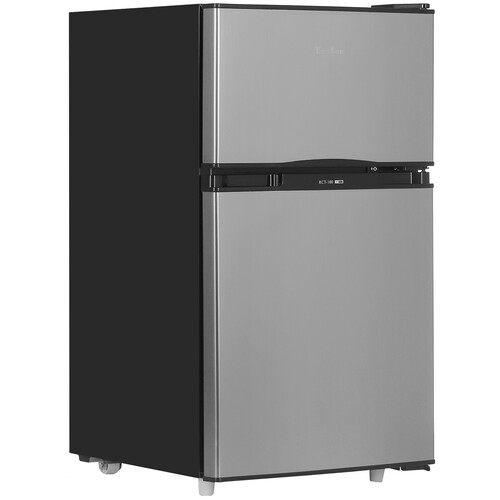 Купить Холодильник компактный   Tesler RCT-100 серебристый  8195264. Характеристики, отзывы и цены в Донецке