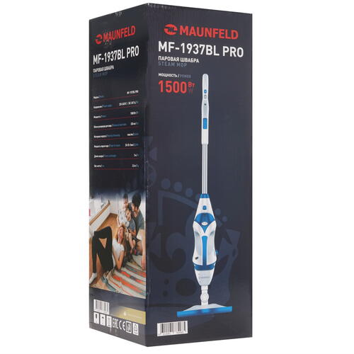 Купить Пароочиститель Maunfeld MF-1937BL Pro белый  9904435. Характеристики, отзывы и цены в Донецке