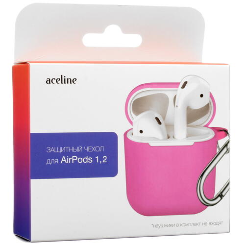 Купить Чехол Aceline для Apple AirPods, Apple AirPods 2, розовый  5427118. Характеристики, отзывы и цены в Донецке
