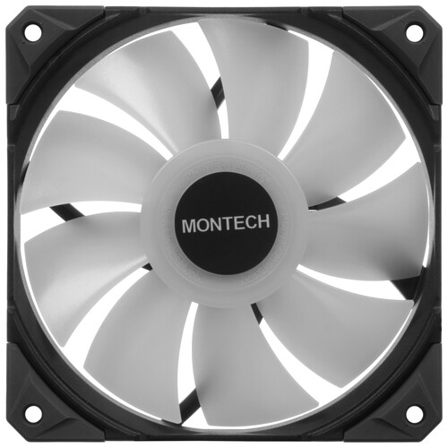 Купить Вентилятор Montech E28 ARGB [E28 ARGB (B) 3in1] черный  5633063. Характеристики, отзывы и цены в Донецке