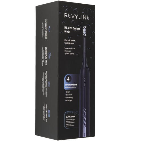 Купить Электрическая зубная щетка Revyline RL 070 черный  9081275. Характеристики, отзывы и цены в Донецке