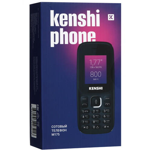 Купить Сотовый телефон KENSHI M175 черный  9049652. Характеристики, отзывы и цены в Донецке