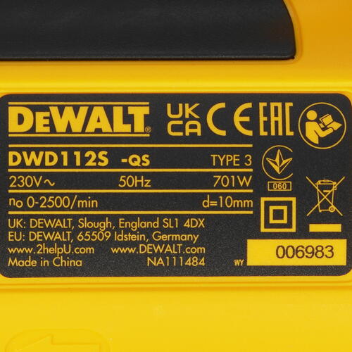 Купить Дрель  DeWALT DWD 112S  5437785. Характеристики, отзывы и цены в Донецке