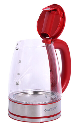 Купить Электрочайник Oursson KE1744GD/RD красный  9081579. Характеристики, отзывы и цены в Донецке