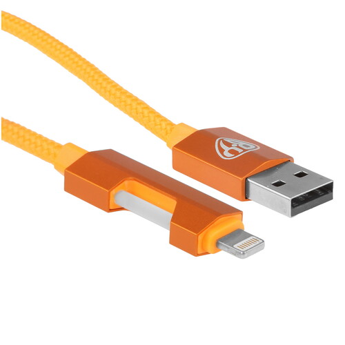 Купить Кабель круглый BY Lightning 8-pin - USB 2.0 Type-A оранжевый 1 м  5482104. Характеристики, отзывы и цены в Донецке