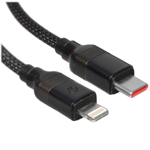 Купить Кабель круглый LANEX Lightning 8-pin - USB Type-C черный 1.2 м  9280468. Характеристики, отзывы и цены в Донецке