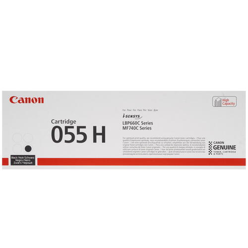 Купить Тонер-картридж лазерный Canon 055H черный  5319746. Характеристики, отзывы и цены в Донецке