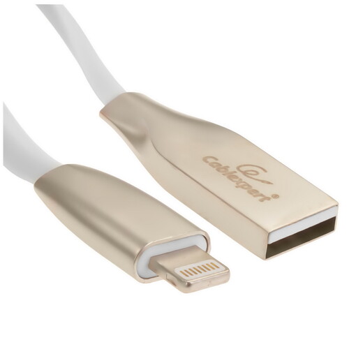 Купить Кабель плоский Cablexpert Lightning 8-pin - USB 2.0 Type-A белый 0.5 м  5314566. Характеристики, отзывы и цены в Донецке