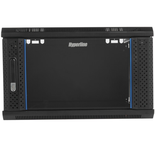 Купить Шкаф коммутационный Hyperline [TWB-0645-GP-RAL9004]  4710638. Характеристики, отзывы и цены в Донецке