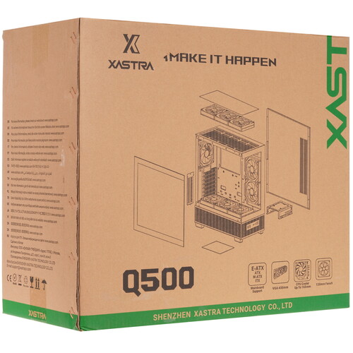 Купить Корпус XASTRA Q500 3ARGB-C10  9314189. Характеристики, отзывы и цены в Донецке