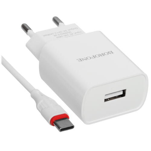 Купить Сетевое зарядное устройство Borofone BA20A Sharp белый  5367547. Характеристики, отзывы и цены в Донецке