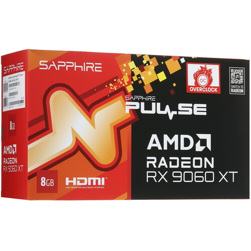 Купить Видеокарта Sapphire AMD Radeon RX 9060 XT PULSE GAMING OC  5635111. Характеристики, отзывы и цены в Донецке