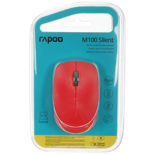 Купить Мышь беспроводная RAPOO M100 Silent  9125958. Характеристики, отзывы и цены в Донецке