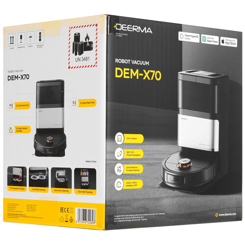 Купить Робот-пылесос Deerma X70 черный  9290853. Характеристики, отзывы и цены в Донецке