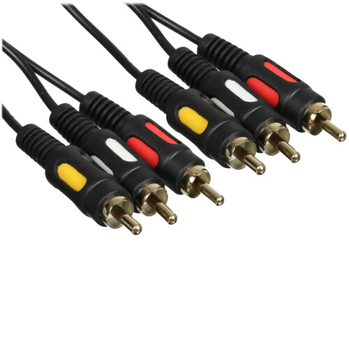 Купить Кабель   GoPower RCA x3 - RCA x3 черный  5479631. Характеристики, отзывы и цены в Донецке