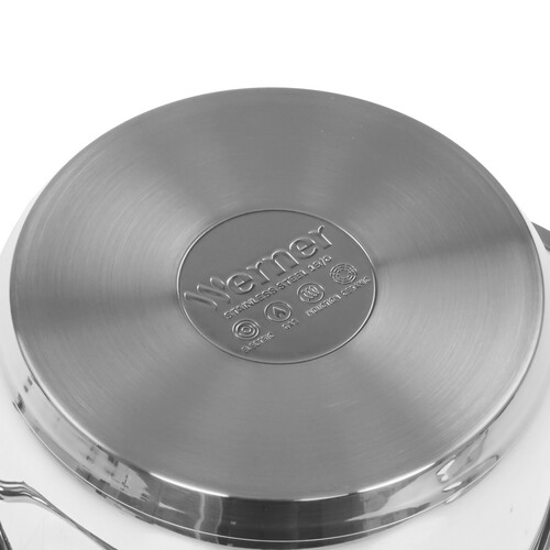 Купить Кастрюля Werner Como 50169 2.4 л 18 см серебристый  9223336. Характеристики, отзывы и цены в Донецке