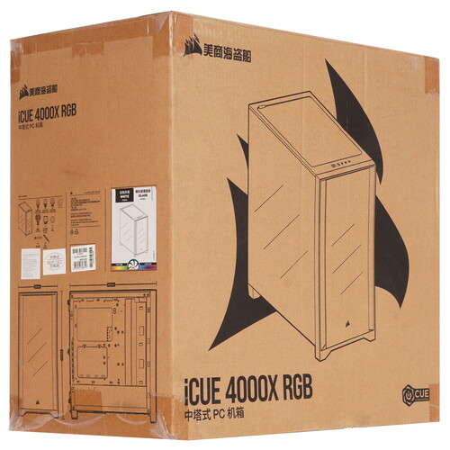 Купить Корпус Corsair iCUE 4000X RGB  5609936. Характеристики, отзывы и цены в Донецке