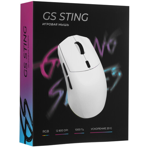 Купить Мышь проводная DEXP GS Sting  белый  9211063. Характеристики, отзывы и цены в Донецке