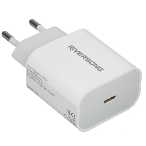 Купить Сетевое зарядное устройство Riversong PowerKub 20 белый  5487653. Характеристики, отзывы и цены в Донецке