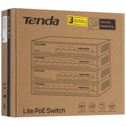 Купить Коммутатор Tenda SG110PC  9114622. Характеристики, отзывы и цены в Донецке