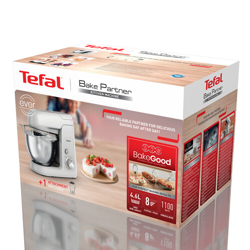Купить Кухонная машина Tefal Bake Partner QB521B38 серый  5607145. Характеристики, отзывы и цены в Донецке