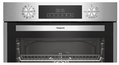 Купить Электрический духовой шкаф Hotpoint HFE8 1224 H IX серебристый  9313181. Характеристики, отзывы и цены в Донецке