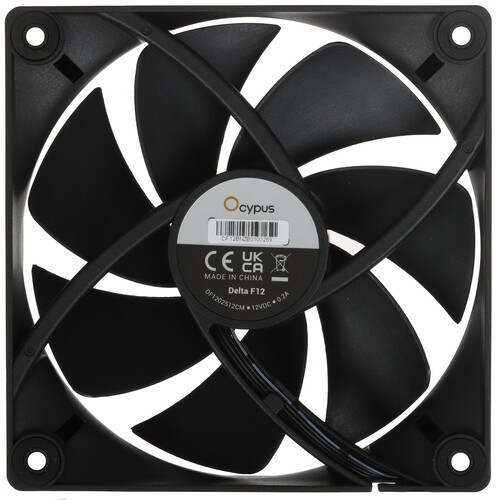Купить Вентилятор Ocypus Delta F12 BK [Delta-F12-BK1NM00X-GL] черный  5612394. Характеристики, отзывы и цены в Донецке