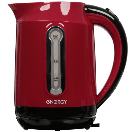 Купить Электрочайник ENERGY E-210 красный  8169795. Характеристики, отзывы и цены в Донецке