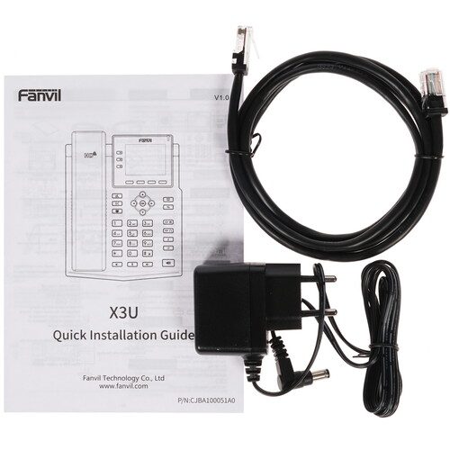 Купить Телефон VoIP Fanvil X3U черный  1624199. Характеристики, отзывы и цены в Донецке