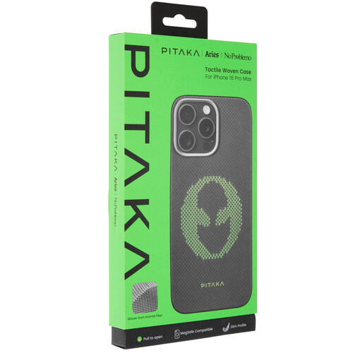 Купить Накладка  Pitaka Aries Tactile Woven Case для Apple iPhone 16 Pro Max черный/серый  5629244. Характеристики, отзывы и цены в Донецке