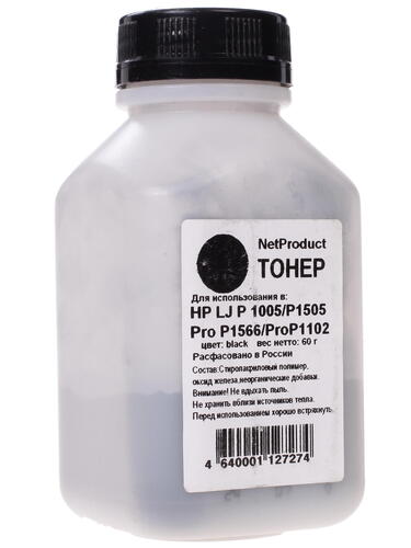 Купить Тонер NetProduct для HP LJ P1005/P1505/Pro P1566/Pro P1102 черный  0197519. Характеристики, отзывы и цены в Донецке