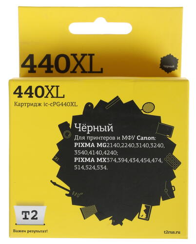 Купить Картридж T2 IC-CPG440XL черный  7969066. Характеристики, отзывы и цены в Донецке