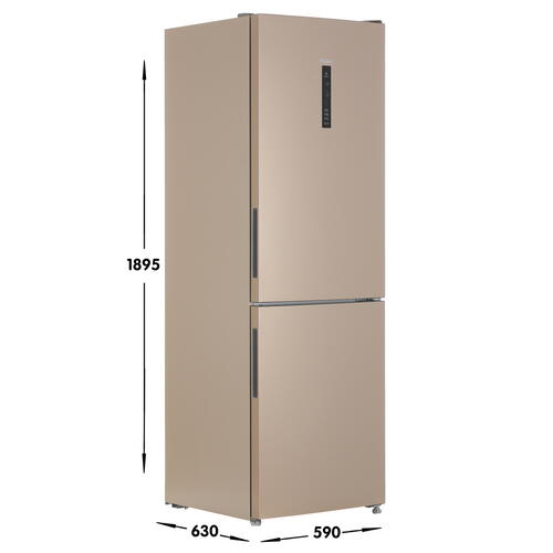 Купить Холодильник с морозильником   Haier CEF535AGG золотистый  5339622. Характеристики, отзывы и цены в Донецке