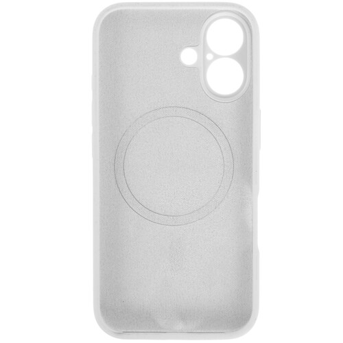 Купить Накладка  Zibelino Soft Case для Apple iPhone 16 белый  9274575. Характеристики, отзывы и цены в Донецке