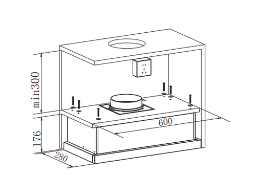 Купить Вытяжка телескопическая CANDY CBT60RBG-07 черный/черный  9306071. Характеристики, отзывы и цены в Донецке