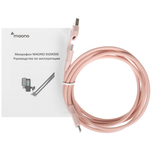 Купить Микрофон Maono DGM20S розовый  5623721. Характеристики, отзывы и цены в Донецке