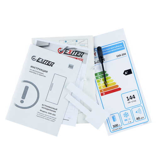 Купить Встраиваемый холодильник без морозильника  EXITEQ EXR-204  9283398. Характеристики, отзывы и цены в Донецке