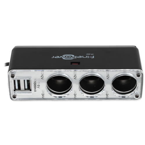 Купить Разветвитель автоприкуривателя FinePower FP-302  1009423. Характеристики, отзывы и цены в Донецке