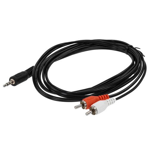 Купить Кабель соединительный   Сигнал 3.5 mm jack - RCA x2 черный  5480111. Характеристики, отзывы и цены в Донецке