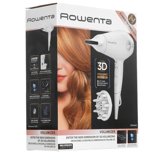 Купить Фен Rowenta Volumizer CV6130F0 белый  5604216. Характеристики, отзывы и цены в Донецке