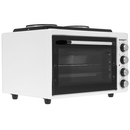 Купить Мини-печь Kraft KF-MOHP 3800 W белый  5347099. Характеристики, отзывы и цены в Донецке