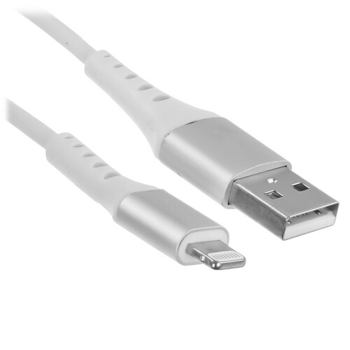 Купить Кабель круглый Cactus Lightning 8-pin MFI - USB 2.0 Type-A белый 0.8 м  5475635. Характеристики, отзывы и цены в Донецке