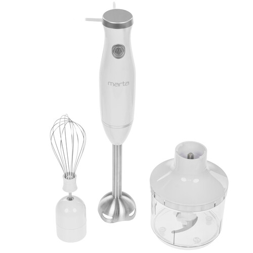Купить Блендер погружной MARTA MT-1571 белый  9058403. Характеристики, отзывы и цены в Донецке