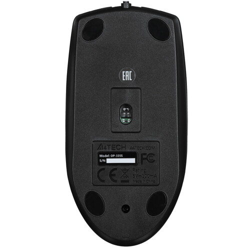 Купить Мышь проводная A4Tech OP-335S  черный  9172272. Характеристики, отзывы и цены в Донецке