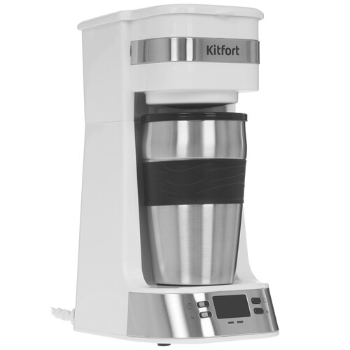 Купить Кофеварка капельная Kitfort KT-7625 белый  9241116. Характеристики, отзывы и цены в Донецке