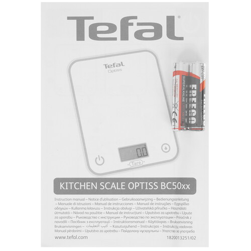 Купить Кухонные весы Tefal Optiss BC50D2V0 черный  9259158. Характеристики, отзывы и цены в Донецке