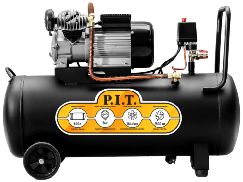 Купить Компрессор поршневой масляный P.I.T. PAC100-C1  9110896. Характеристики, отзывы и цены в Донецке