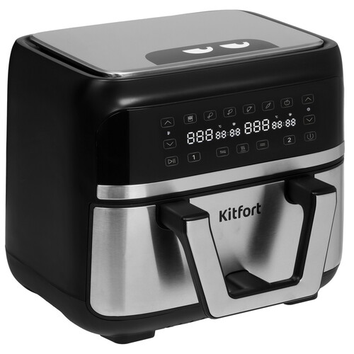 Купить Аэрогриль Kitfort КТ-2247 серебристый  9933248. Характеристики, отзывы и цены в Донецке