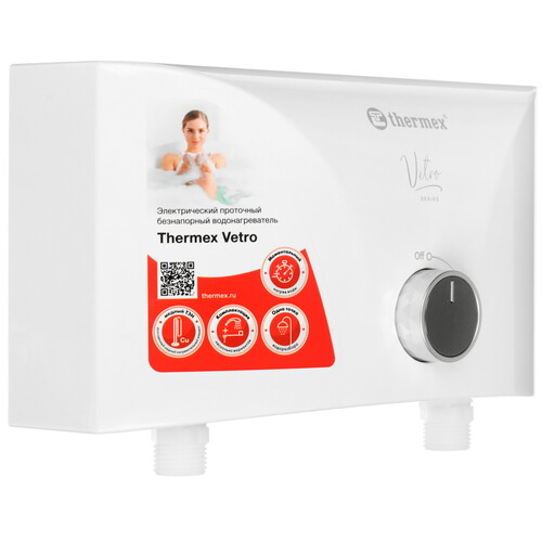 Купить Водонагреватель электрический Thermex Vetro 3500 tap  9083824. Характеристики, отзывы и цены в Донецке